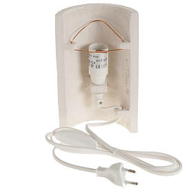 Bas relief Vierge à l'enfant or illuminé 17. s4