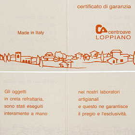 Bassorilievo Maria Gold illuminato h 17,5 cm s6