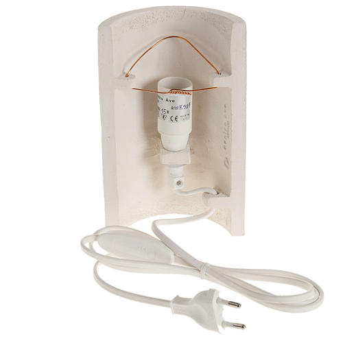 Bassorilievo Maria Gold illuminato h 17,5 cm 4