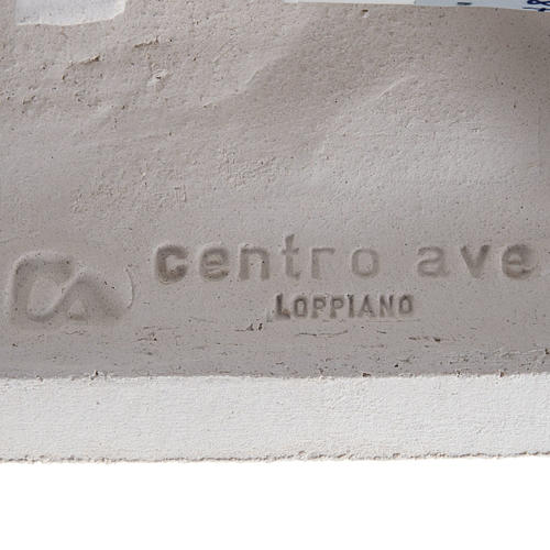 Bassorilievo Maria Gold illuminato h 17,5 cm 5