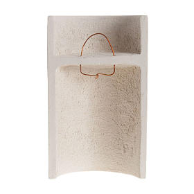 Bassorilievo argilla bianca Maria Stele 17,5 cm s3