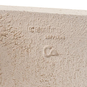 Bassorilievo argilla bianca Maria Stele 17,5 cm s4