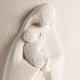 Maria Stele płaskrzeźba szamot biały 17,5cm s2