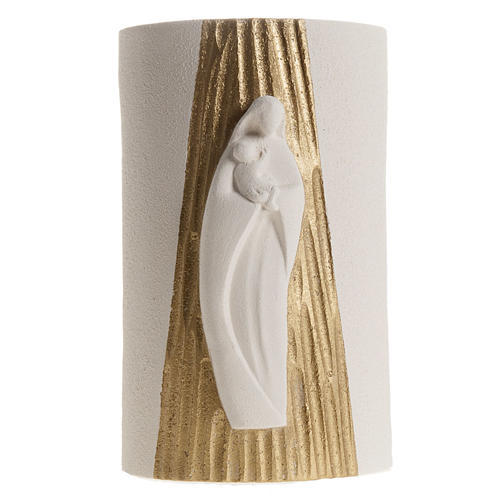 Bas-relief "Gold Mary " in fireclay - 17,5 cm 7