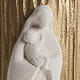 Bas relief Vierge avec enfant or argile 17.5 cm s3