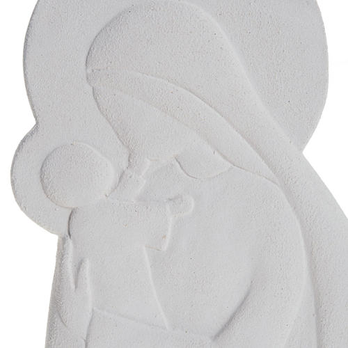 Bas-relief Virgin Mary holding the child, "Confiance model 2