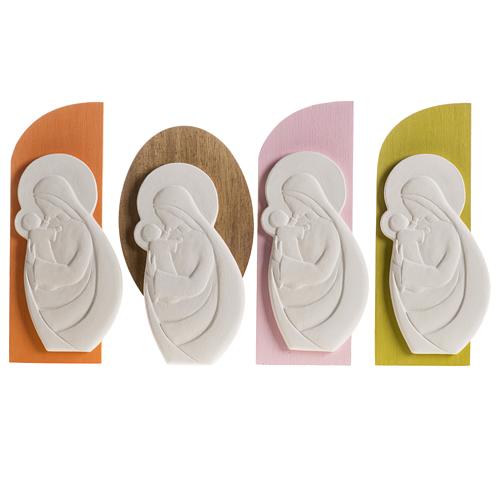 Bas-relief Virgin Mary "Confiance model" various col 1