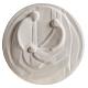 Round bas-relief, Nativity in fire clay s1