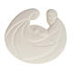Round bas-relief, pearl colour Nativity s2