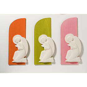 Baixos-relevos vários: Baixo-relevo corado anjo 