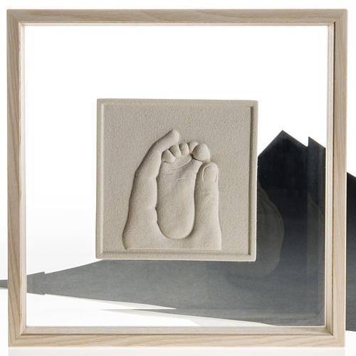 Bas-relief in porcelain gres and glass, Birth of Jesus 4