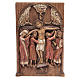 Baixo-relevo Crucificação de Silos 37,5x24,5 cm madeira Belém s1
