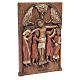 Baixo-relevo Crucificação de Silos 37,5x24,5 cm madeira Belém s2