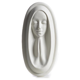 Our Lady bas-relief in porcelain by Pinton 21 cm