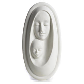 Bassorilievo porcellana Madonna con bambino Pinton