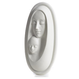 Bassorilievo porcellana Madonna con bambino Pinton