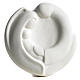 Our Lady with baby Jesus round bas-relief in porcelain by Pinton s1