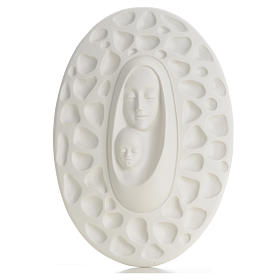 Bassorilievo porcellana Pinton Madonna con bimbo 30 cm