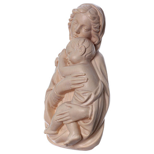 Bas-relief, Our Lady and baby Jesus Valgardena wood, natural wax 3