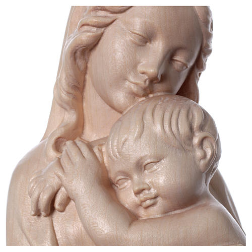 Relief Madonna z Dzieciątkiem drewno Valgardena naturalne woskowane 2
