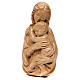 Vierge à l'Enfant relief bois patiné Val Gardena s3