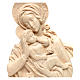 Our Lady carring baby Jesus waxed wood bas-relief, Valgardena s2