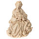 Relieve Virgen Niño barroco 20 cm. madera Valgardena natural s1