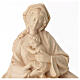 Relieve Virgen Niño barroco 20 cm. madera Valgardena natural s2