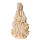 Relief baroque Vierge et Enfant 20cm bois ciré Val Gardena s3