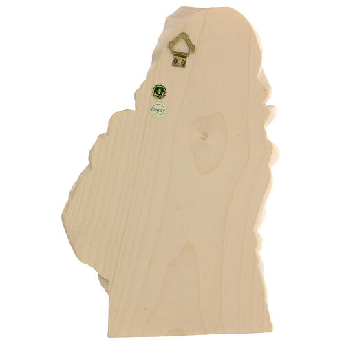 Relief Madonna Ferruzziego drewno Valgardena naturalne woskowane 6
