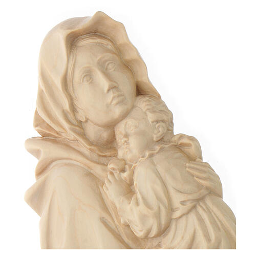 Ferruzzi's Madonna waxed wood bas-relief Valgardena 4