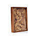 Relief, Our Lady with baby in multi-patinated Valgardena wood s2