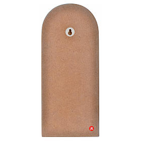 Cadre religieux Ange sur lune bois s3