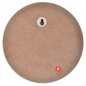 Basrelief-Tafel rund Engel mit Herzen s3