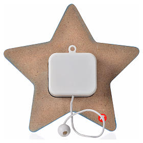 Star, angel and musical box 16x16cm s2