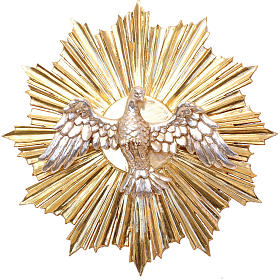 Bassorilievi vari: Bassorilievo Spirito Santo cm 28 legno Valgardena Antico Gold Bassorilievi vari: Bassorilievo Spirito Santo cm 28 legno Valgardena Antico Gold