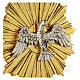 Płaskorzeźba Duch Święty cm 28 drewno Valgardena Antico Gold s4