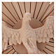 Bas-relief, Holy Spirit 28cm in natural wax Valgardena wood s2