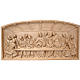 Bas-relief, Last Supper in patinated Valgardena wood s1