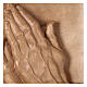 Płaskorzeźba Dłonie Złożone drewno Valgardena patynowane s2