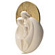 Holy Family with gold halo, fire clay s2