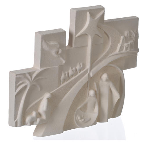 Christmas tale, bas-relief in fire clay 2
