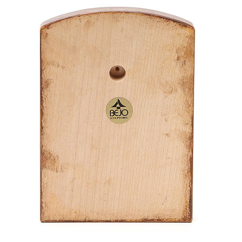 STOCK Bas-relief Visage Vierge 16x11,5 cm bois Valgardena 2