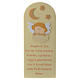 Angel of God shovel with Angel, in beige wood 30x10 cm s1