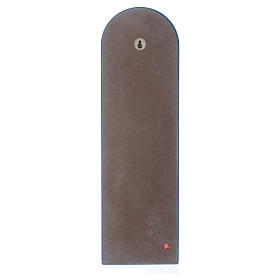 Pala Angelo di Dio con Angelo e Stelline legno blu 45x15 cm s2