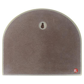 Décoration Ange de Dieu arc bois jaune Ange orange 15x20 cm s2