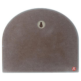 Azur Loppiano: Pala Angelo di Dio cupola legno verde acqua Angelo 15x20 cm