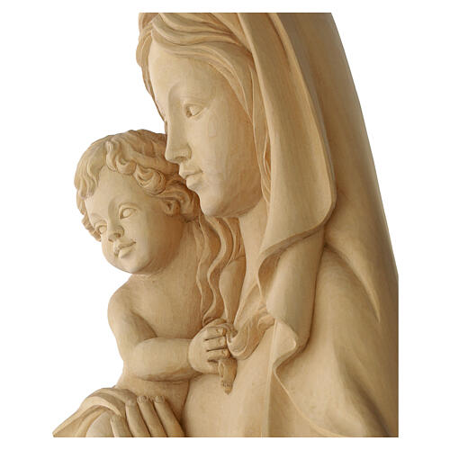 Flachrelief der Madonna von Raffaello aus natűrlichem Grődnertal-Holz 4