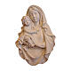 Flachrelief der Madonna von Raffaello aus natűrlichem Grődnertal-Holz s1