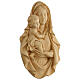 Flachrelief der Madonna von Raffaello aus natűrlichem Grődnertal-Holz s5